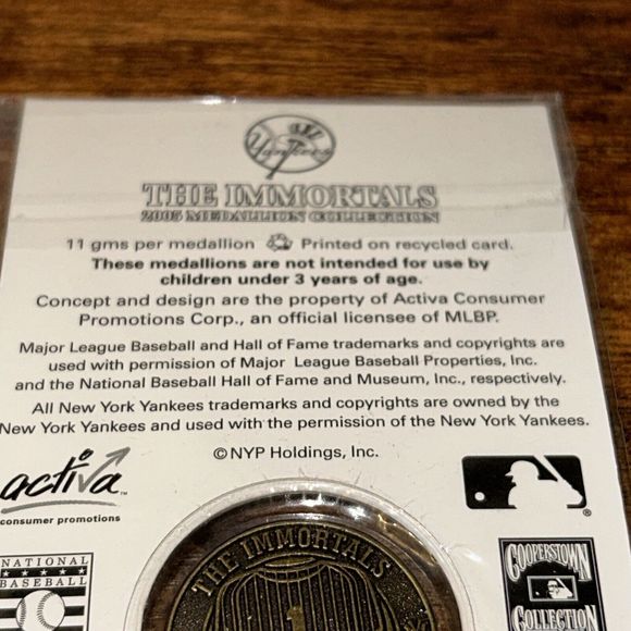 Billy Martin The Immortal’s 2005 Medallion Baseball Hall of Fame Yankees Coin - Picture 6 of 7